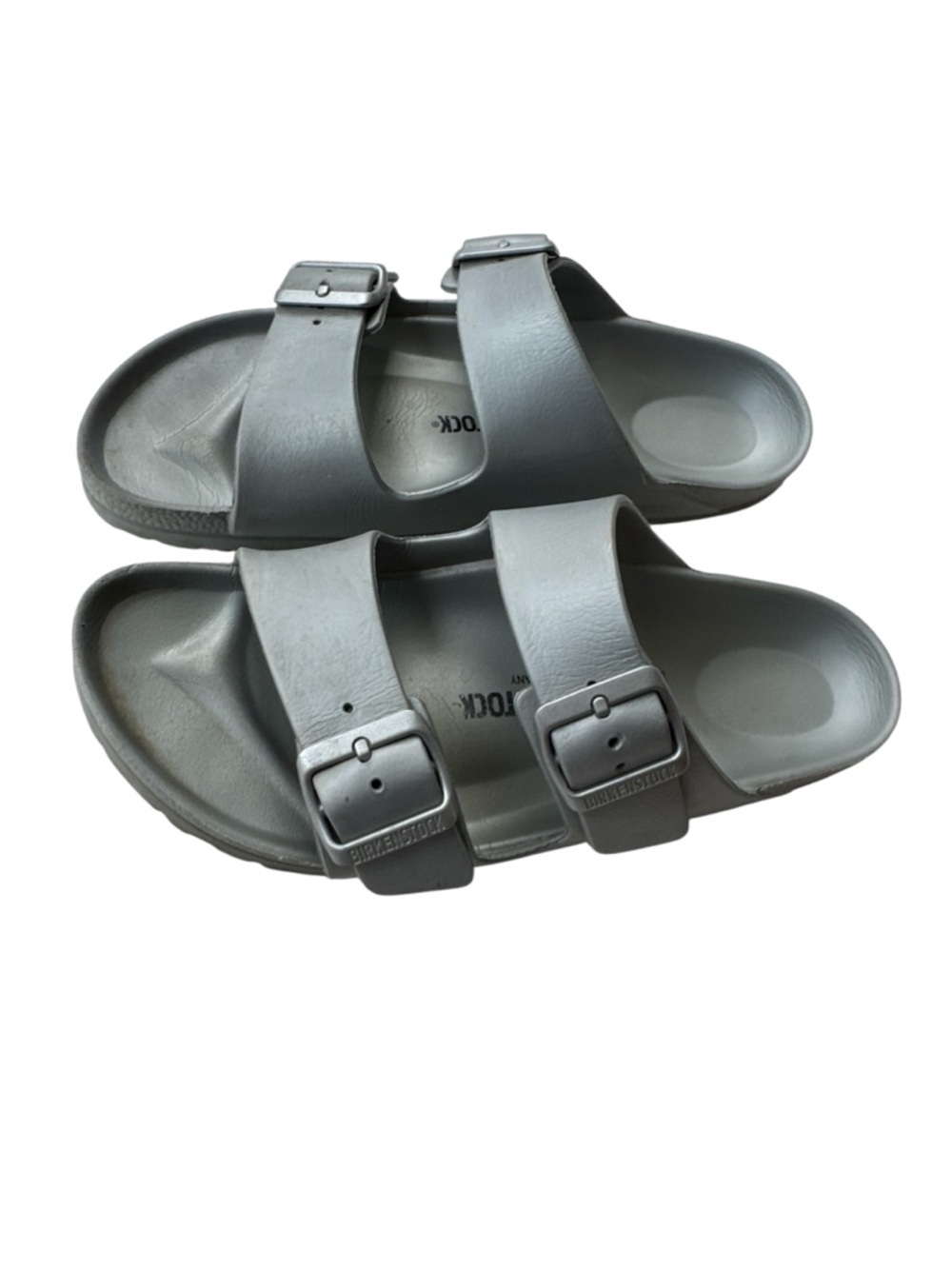 Birkenstock Arizona EVA Sandals – Metallic‎ Silver – Size 39 L8 M6